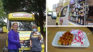 Colleagues treated to ice-cream at St James Park care home